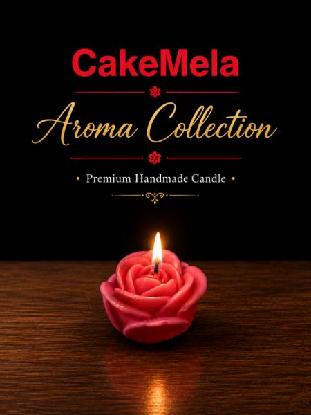 Rose Bloom Candle — cake delivery in Ranchi