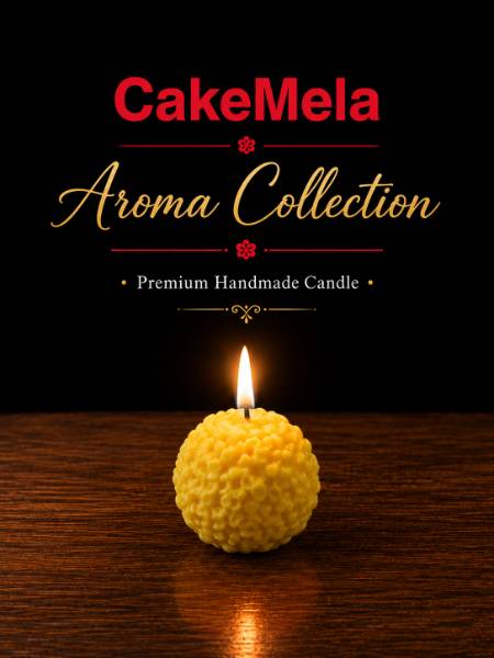 Yellow Laddu Candle — cake delivery in Ranchi