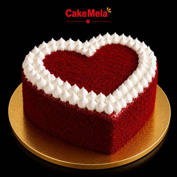 Red Velvet Heart Cake | ❤️ — cake delivery in Ranchi