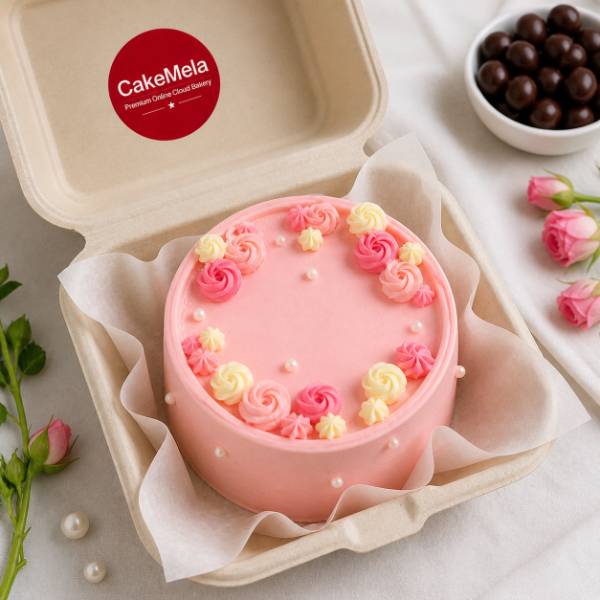 Pink Blossom Bento Cake — cake delivery in Ranchi