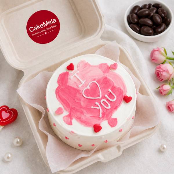 Pink Love Bento Cake — cake delivery in Ranchi