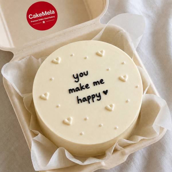 Vanilla Love Note Bento Cake — cake delivery in Ranchi