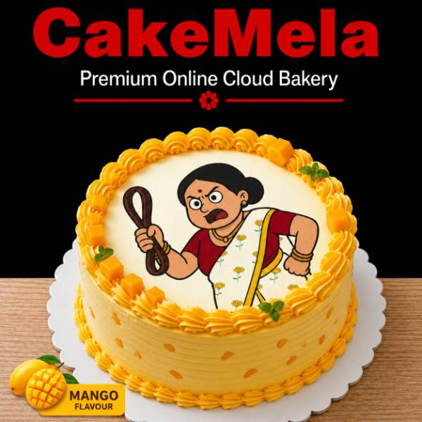 Angry Mammi Mango Cake — cake delivery in Ranchi