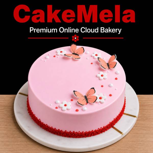 Red Velvet Butterfly Cake — cake delivery in Ranchi