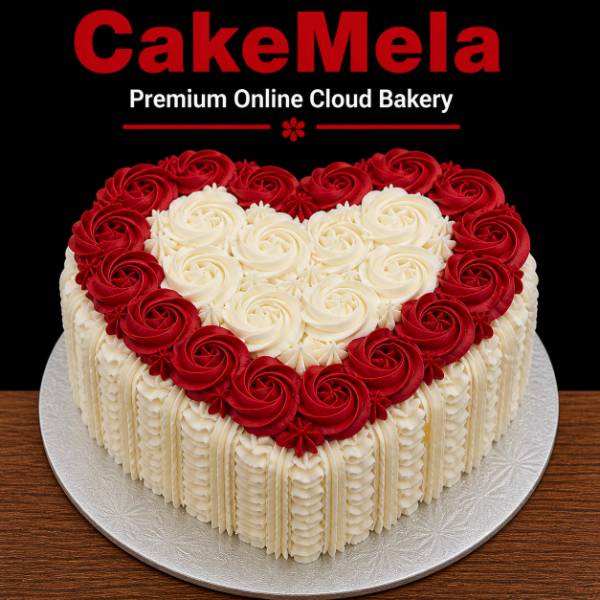 Rose Cream Cake — cake delivery in Ranchi