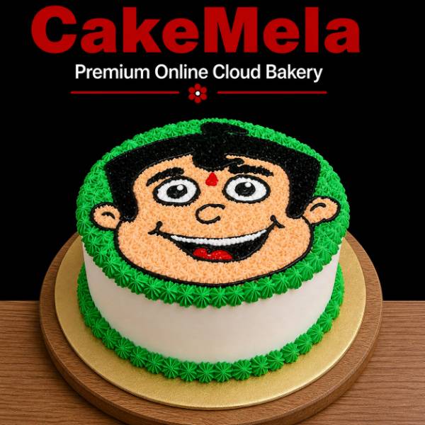 2 Pound Cartoon Face Theme Cake — cake delivery in Ranchi