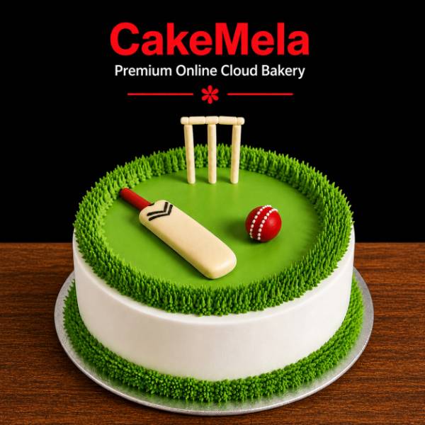 2 Pound Cricket Theme Cream Cake — cake delivery in Ranchi