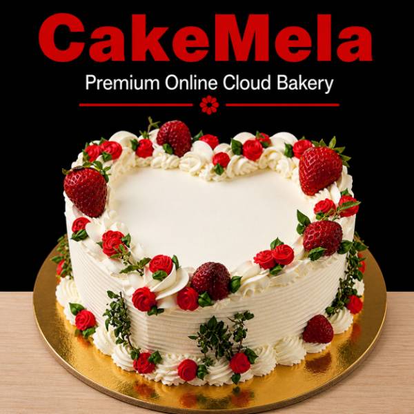 2 pound Strawberry Heart Delight Cake — cake delivery in Ranchi