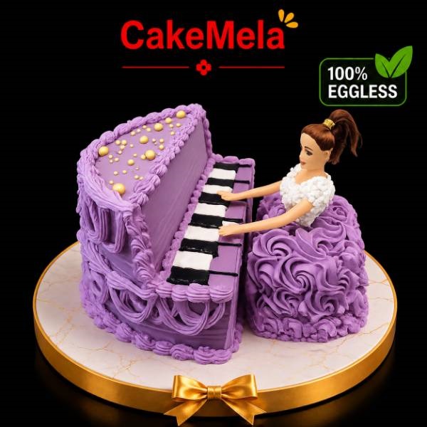 Princess Piano Cake — cake delivery in Ranchi