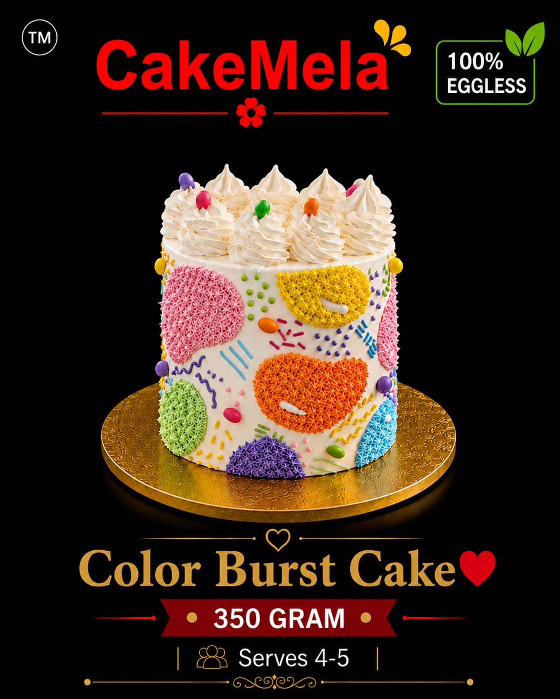 Color Burst Cake — cake delivery in Ranchi