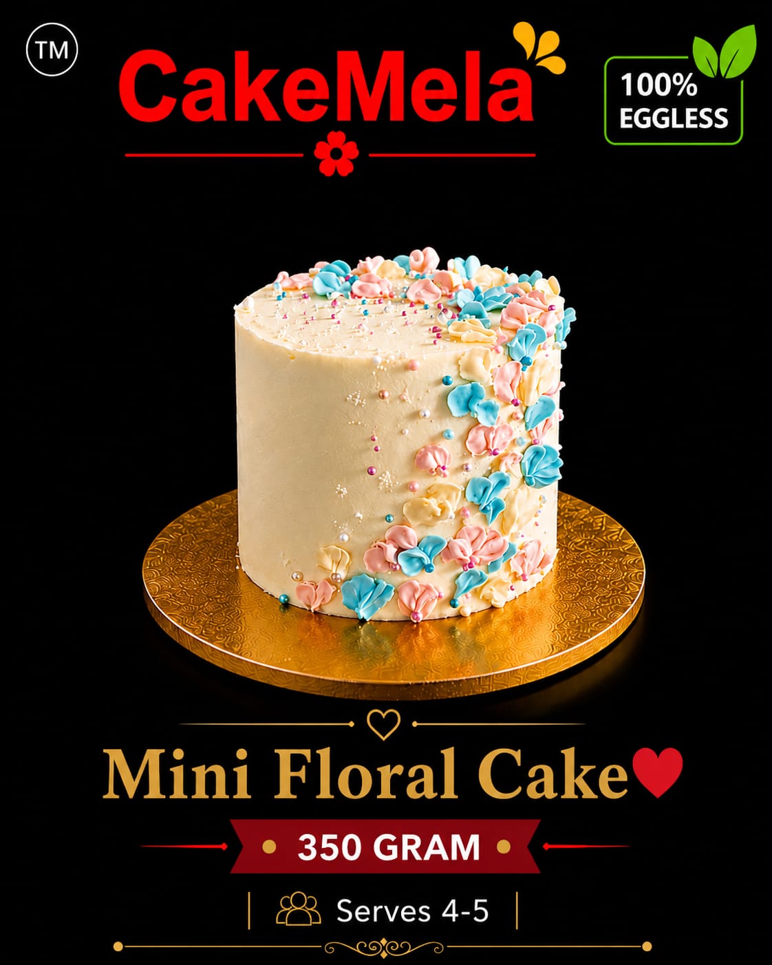 Mini Floral Cake — cake delivery in Ranchi